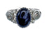 Native American Onyx Genuine Sterling Silver Ring Size 6-1/4 AX125278